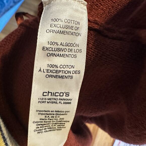 Chicos Petite Embellished Trim-Detail Cardigan - Picture 8 of 8